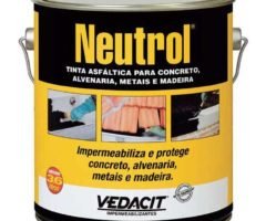 Tinta Asfáltica Impermeabilizante Para Materiais Cimentícios 3,6 litros